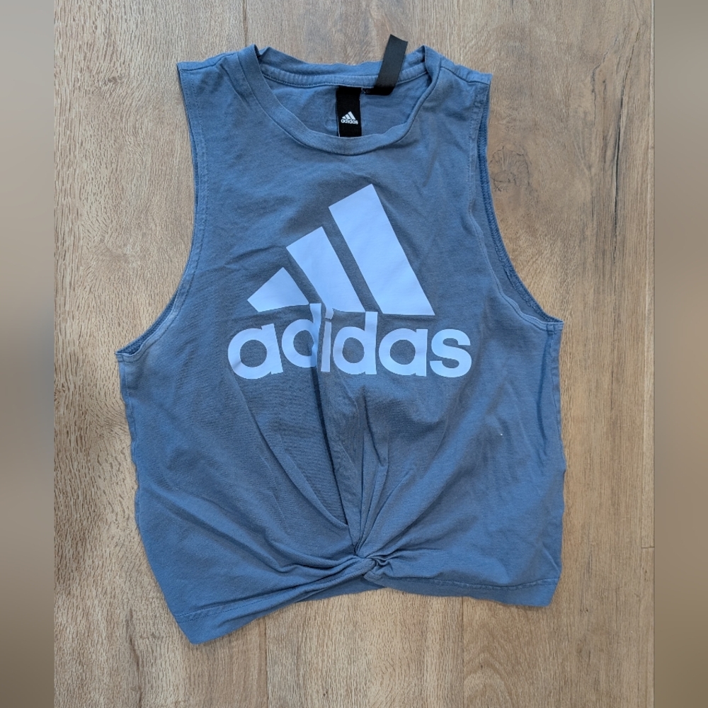 Adidas Blue Tank Top with Logo